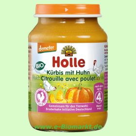 K�rbis mit Huhn, nach dem 4. Monat (Holle)