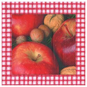 Serviette Motiv �pfel & Lebkuchen (Venceremos)