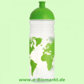 Trinkflasche ISYbe 500 ml, Menschen, blautransparent/schwarz (IS