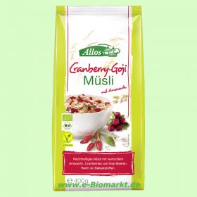 Goji-Cranberry-M�sli mit wertvollem Amaranth (Allos)