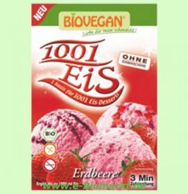 Basis Eispulver Erdbeere (Biovegan)