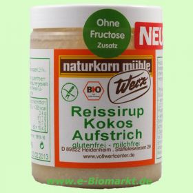 Reissirup-Kokos-Aufstrich, glutenfrei (Werz)