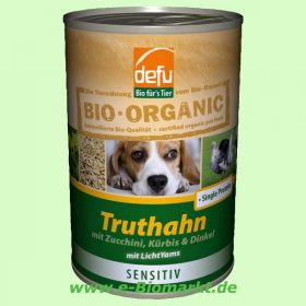 Hundemen� mit Truthahn & Dinkel (Defu - Bio f�r´s Tier)