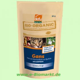 Katzenfutter Gans Pat�, Apfel & Kartoffeln (Defu - Bio f�r's Tie