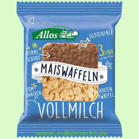 Amaranth-Mais-Waffeln mit Vollmilchschokolade (Allos)