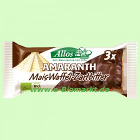 Amaranth-Mais-Waffeln mit Zartbitterschokolade (Allos)