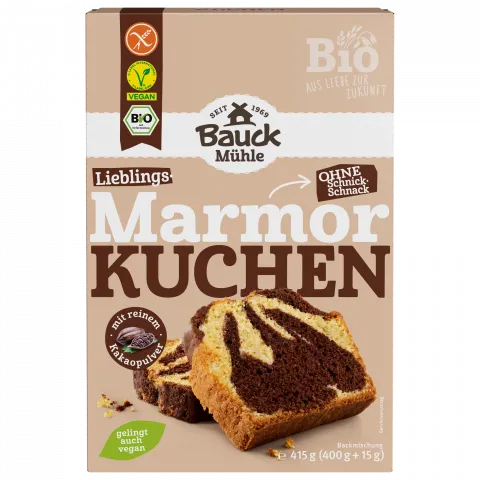 Marmorkuchen glutenfrei - Backmischung (Bauck Hof)
