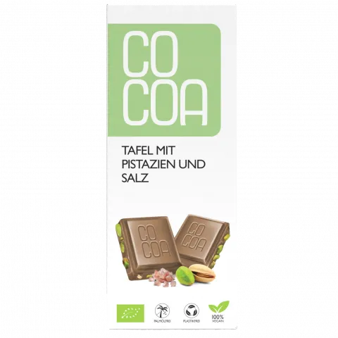 Tafel mit Pistazien und Salz (Cocoa)