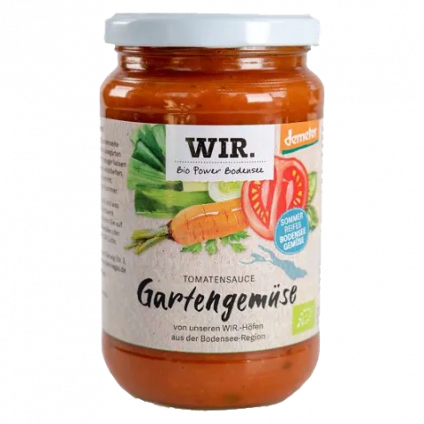 Tomatensauce Gartengem�se und Kr�uter Demeter (WIR. Bio Power Bodensee)