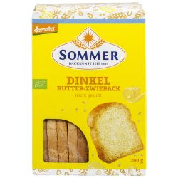 Dinkel Butter Zwieback leicht gesüßt (Sommer & Co.)