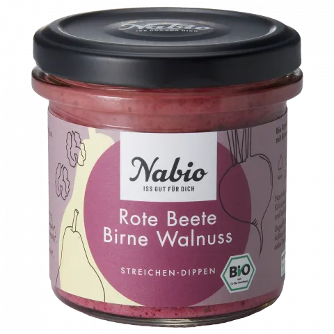 Rote Beete Birne Walnuss - Brotaufstrich (Nabio)