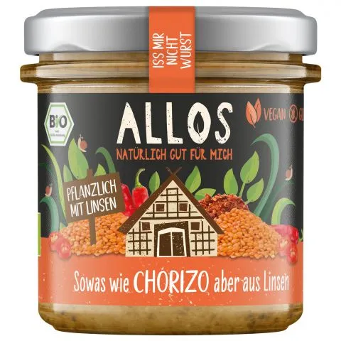 Iss mir nicht Wurst Chorizo - Pflanzlicher Brotaufstrich (Allos)