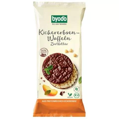 Kichererbsen-Waffeln Zartbitter (byodo)