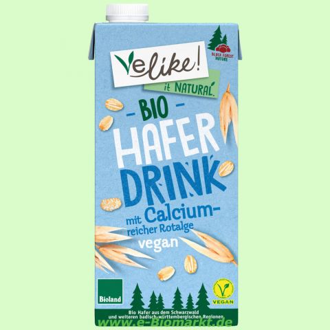Haferdrink mit calciumreicher Rotalge BIOLAND (Velike)