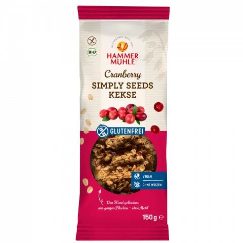Simply Seeds Kekse Cranberry - Haferkekse (Hammerm�hle)