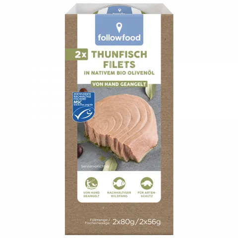 Thunfisch Filets in Bio Olivenl Doppelpack (followfood)