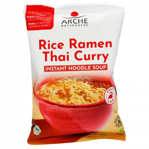 Reis Ramen Thai Curry Instant Nudel Suppe (Arche)
