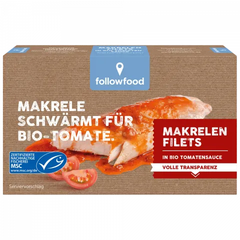 Makrelen Filets in Bio-Tomatensauce (followfood)