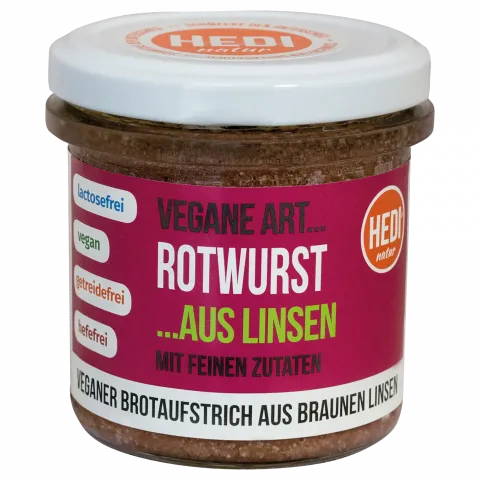 Vegane Art... Rotwurst mit feinen Zutaten (HEDI)