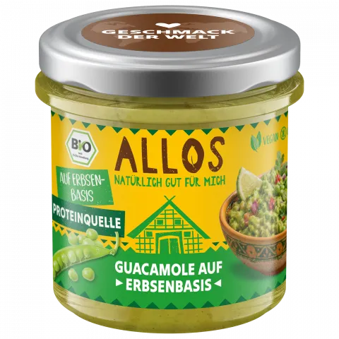 Geschmack der Welt Guacamole auf Erbsenbasis (Allos)