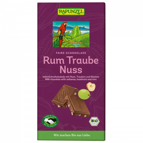 Rum-Trauben-Nuss Schokolade HIH (Rapunzel)