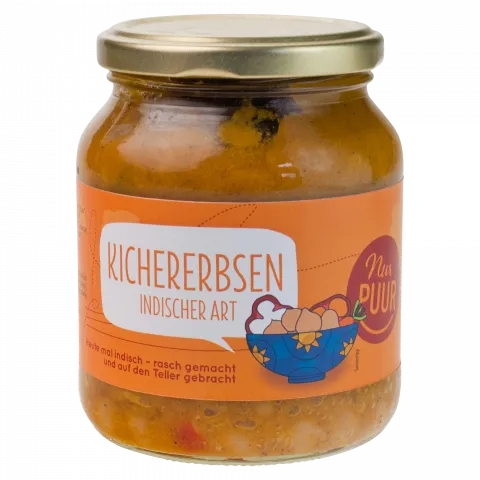 Kichererbsen Indischer Art (Nur Puur)