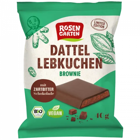 Dattel Lebkuchen Brownie (Rosengarten)