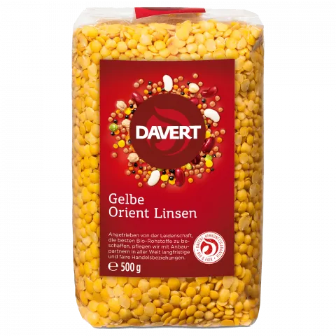 Gelbe Orient Linsen (Davert)