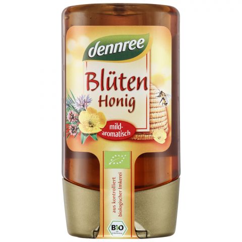 Bltenhonig in der Spenderflasche (dennree)