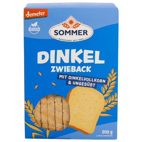 Dinkel Zwieback ungest (Sommer & Co.)