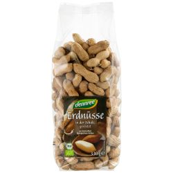 Erdnüsse in der Schale, geröstet (dennree)