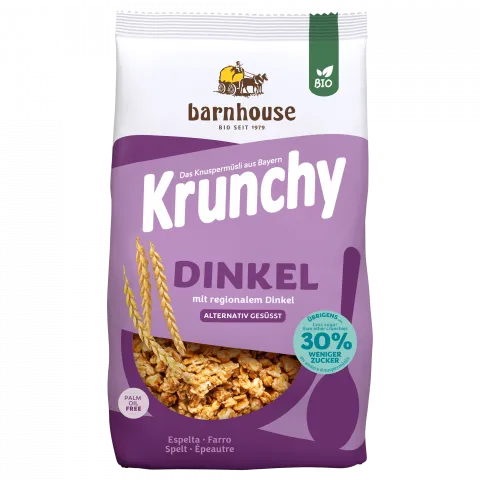 Krunchy Dinkel weniger Zucker (Barnhouse)