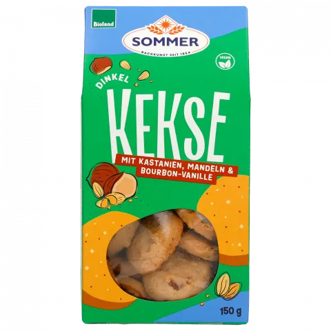 Dinkel-Kastanien-Mandel-Pl�tzchen (Sommer & Co.)