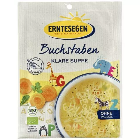 Buchstaben Klare Suppe (Erntesegen)