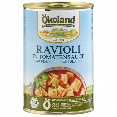 Ravioli in Tomatensauce (koland)