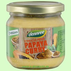 Streichcreme Papaya Curry (dennree)