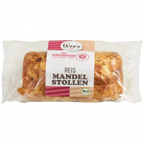 Reis-Mandelstollen, glutenfrei (Werz)
