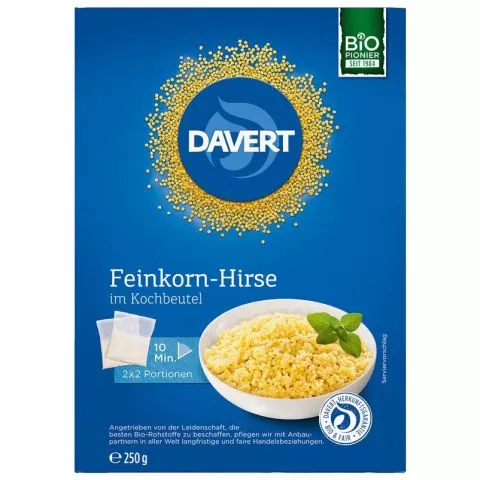 Feinkorn-Hirse im Kochbeutel (Davert)