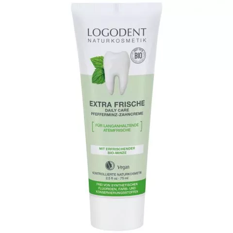 Extrafrische Daily Care Pfefferminz Zahncreme (Logona)