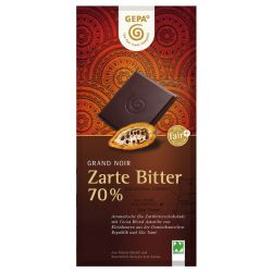 Grand Noir Bio Zartbitterschokolade, 70% Kakao (Gepa)