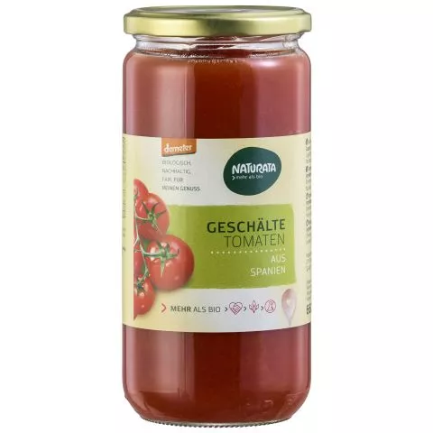 Geschlte Tomaten in Tomatensaft (Naturata)