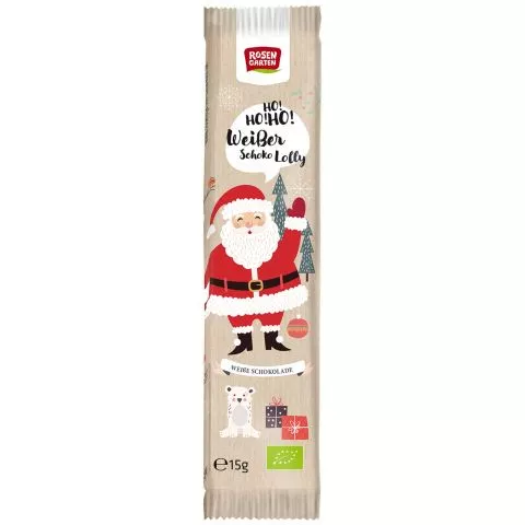 Wei�er Schoko Lolly - Nikolaus (Rosengarten)