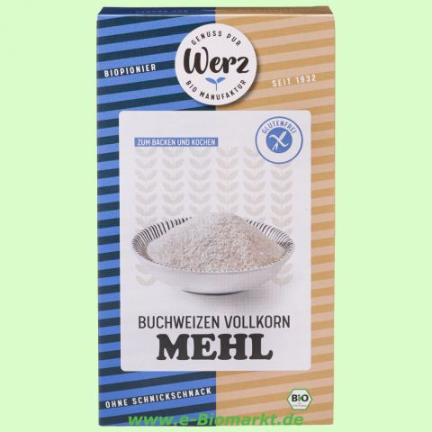 Buchweizen-Vollkorn-Mehl glutenfrei (Werz)