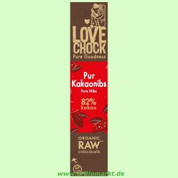 100% RAW Chocolate Pur / Kakaosplitter (Lovechock)