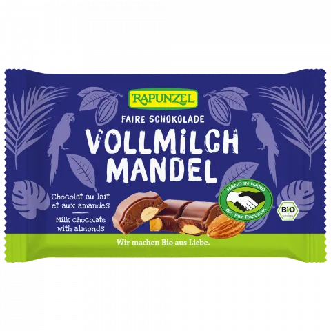 Vollmilch Schokolade mit ganzen Mandeln HIH (Rapunzel)