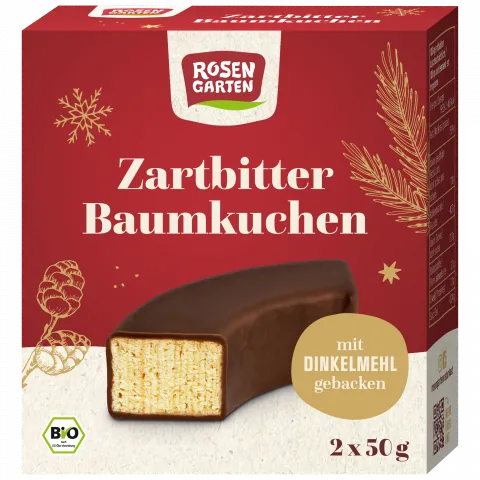 Dinkel Baumkuchenringe Zartbitter (Rosengarten)