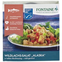 Wildlachs Salat Alaska in hellem Dressing (Fontaine)