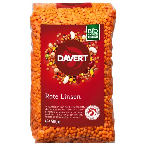 Rote ganze Linsen (Davert)