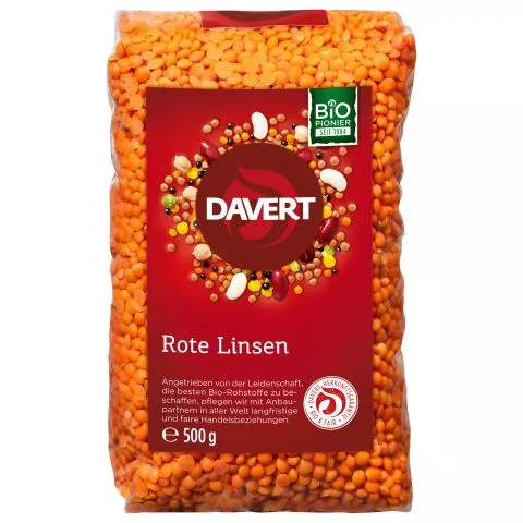 Rote ganze Linsen (Davert)