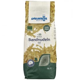 Dinkel Bandnudeln hell, 9 mm (Spielberger)